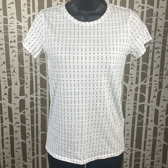 Rag & Bone Jeans Tissue Weight White Printed T-Shirt sz XS - Picture 2 of 15